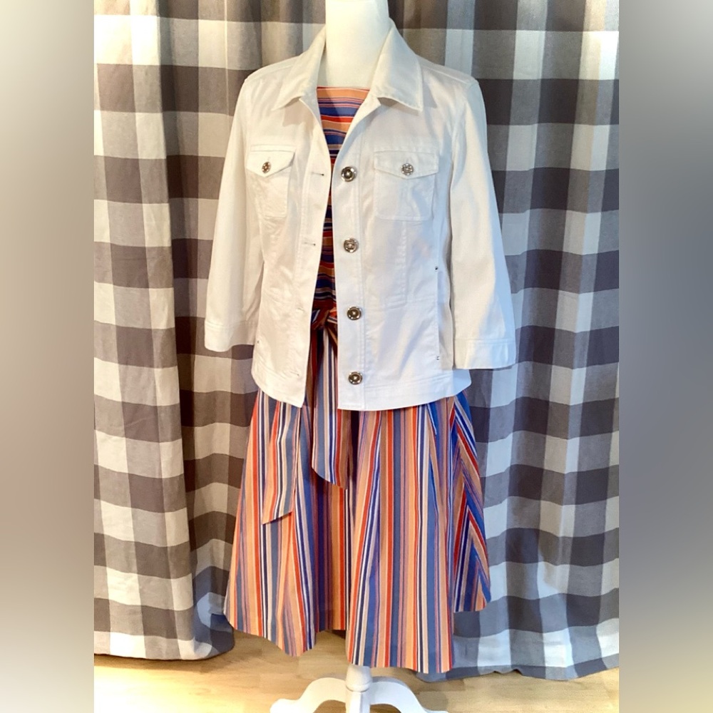 L.L. Bean - Bean Signature Vibrant Striped Midi Dress - Picture 9 of 9
